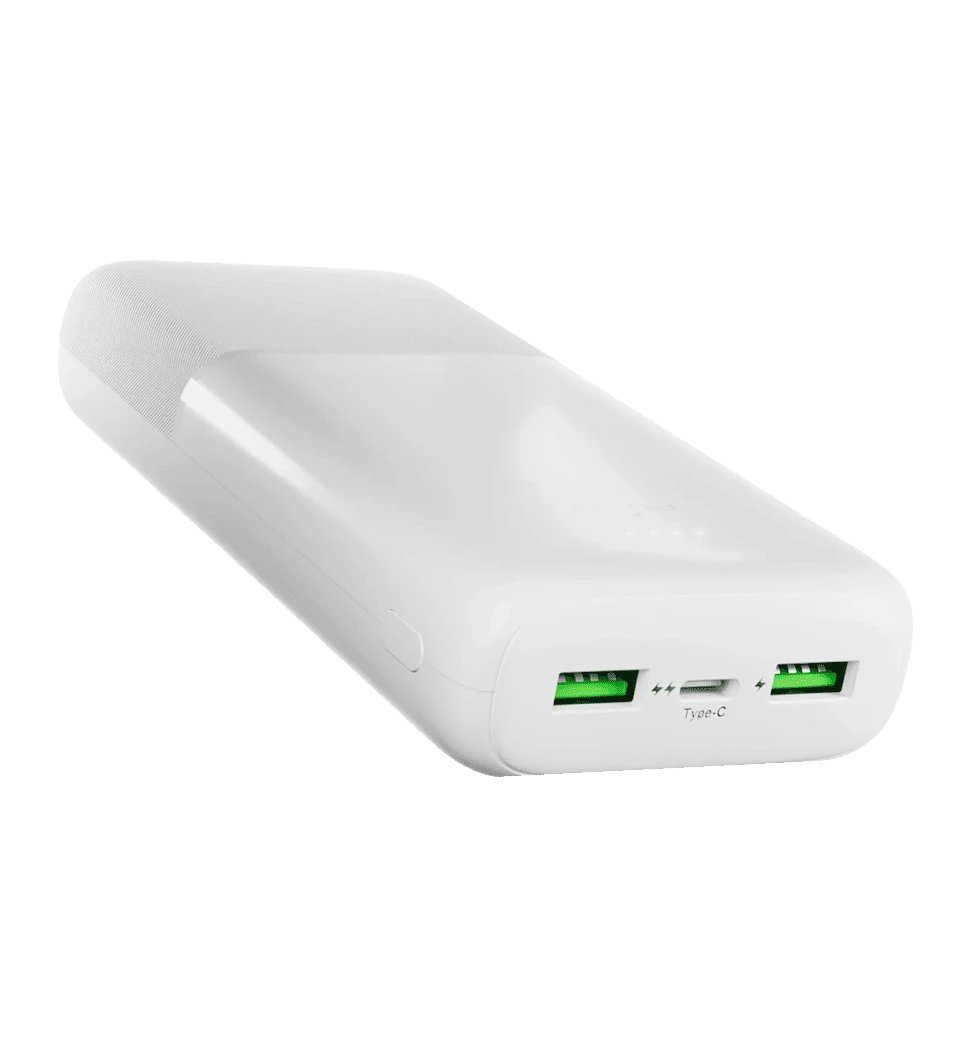 Додаткова батарея Puro Powerbank 20000mAh 2USBA+1USB-C 20W, white ( PUFCBB200P3WHI) 4