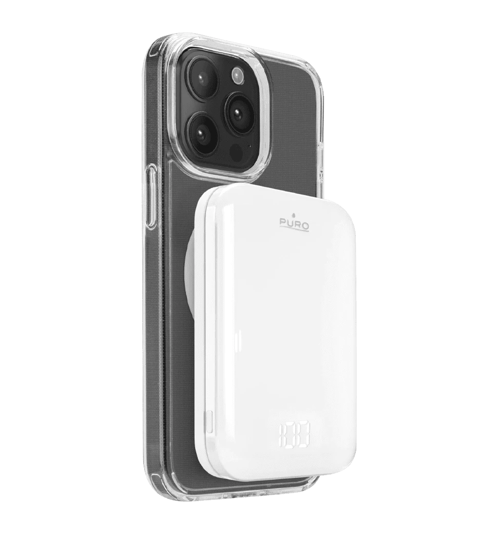 Додаткова батарея Puro Powerbank MagSafe 5000mAh 1 USB-C,20W,Display PUFCBB50P4MAGWHI 4