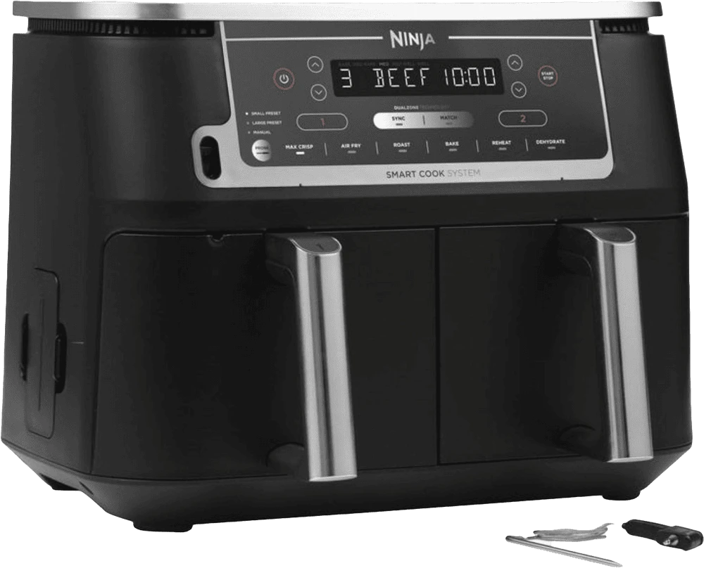 Двозонна мультипіч Ninja Foodi MAX з системою Smart Cook AF451EU передній вид