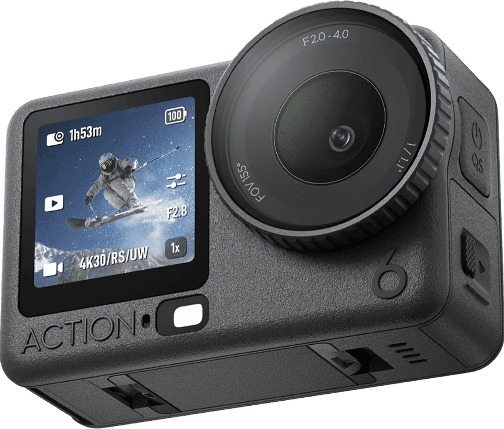 Екшн-камера DJI Osmo Action 6 Enhanced Combo вид спереду