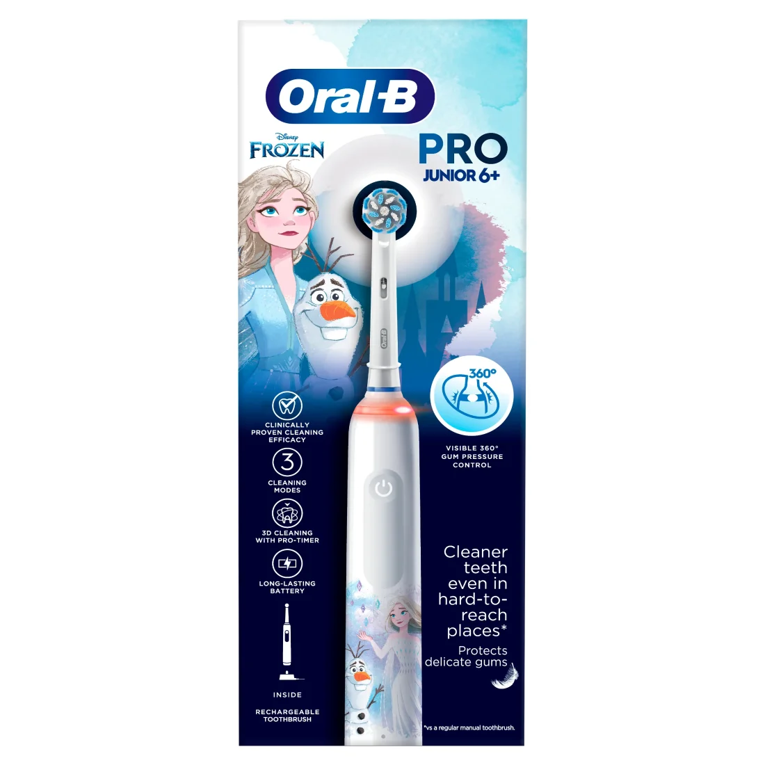 Електрична зубна щітка ORAL-B Kids (6+) D505.513.Z3K Frozen (8006540774922) фото пакунку