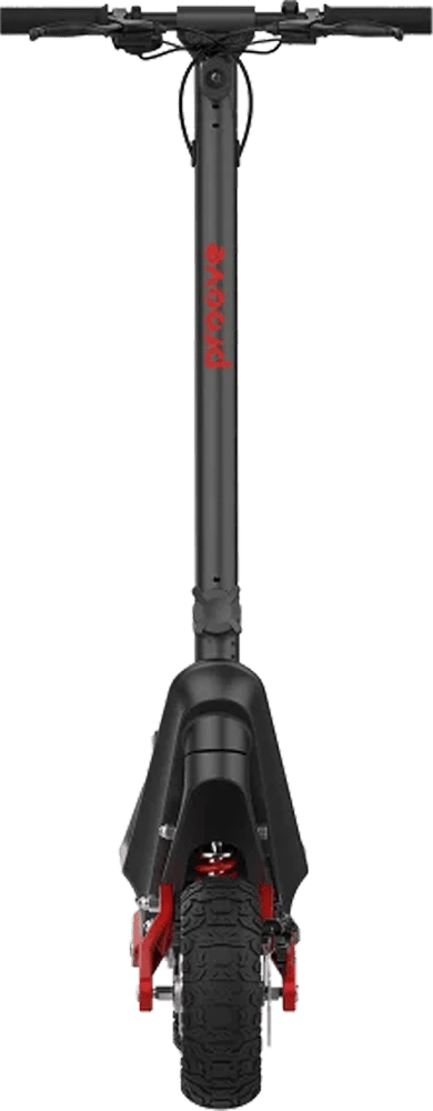 Електросамокат Proove Model Dual Sport SE App 1200W (чорно-червоний) вид передня грань