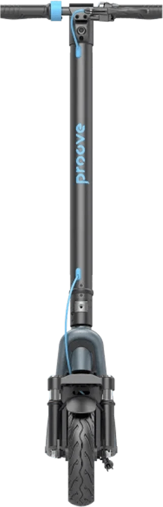Електросамокат Proove Model Urban Plus App 450W чорно-блакитний вид передня грань