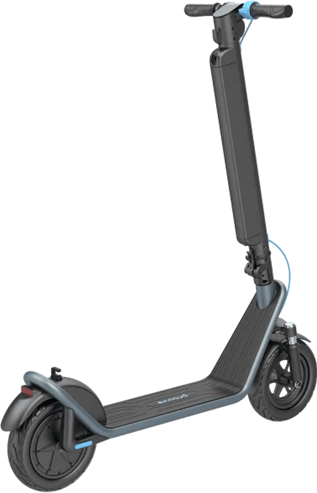 Електросамокат Proove Model Urban Plus App 450W чорно-блакитний повний вид самокату ззаду
