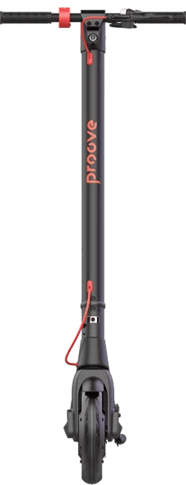 Електросамокат Proove Model X-City Pro 2 App 350W (чорно-червоний) вид передня грань самокату