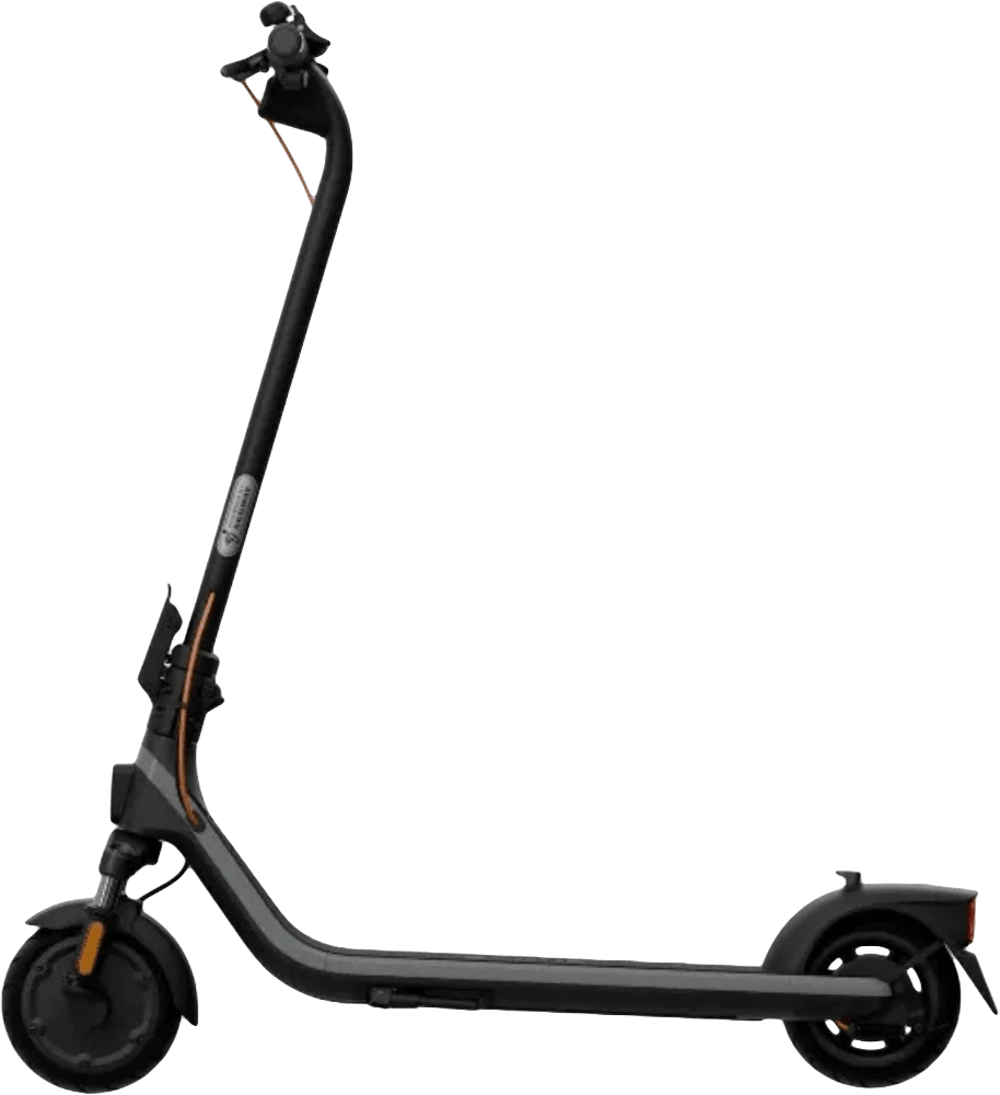 Електросамокат Segway-Ninebot E2 PLUS E II, чорний повний вид самокату