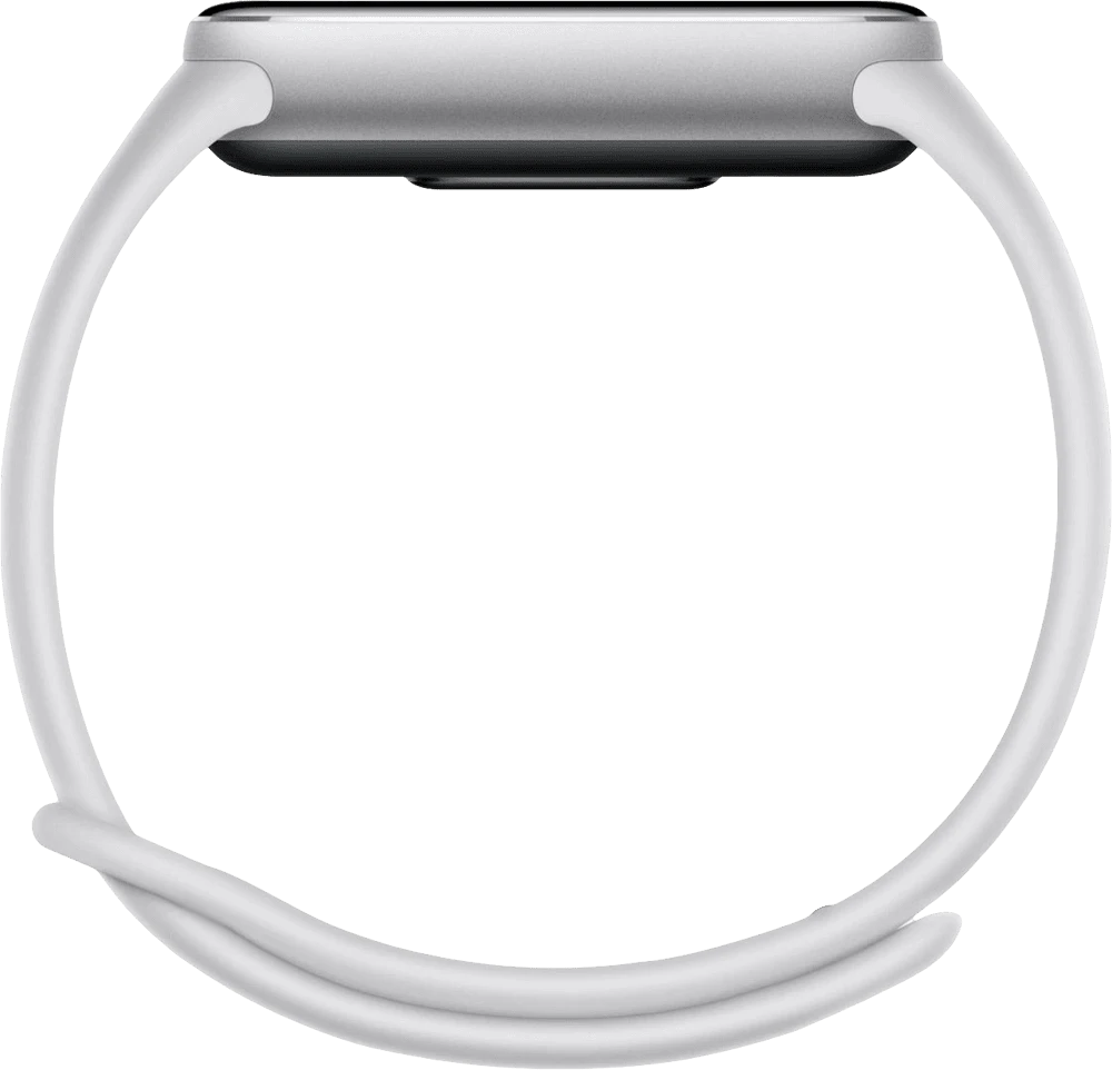 Фітнес-браслет Xiaomi Smart Band 10 Silver (BHR07PSGL) вид ремінця та грань годинника