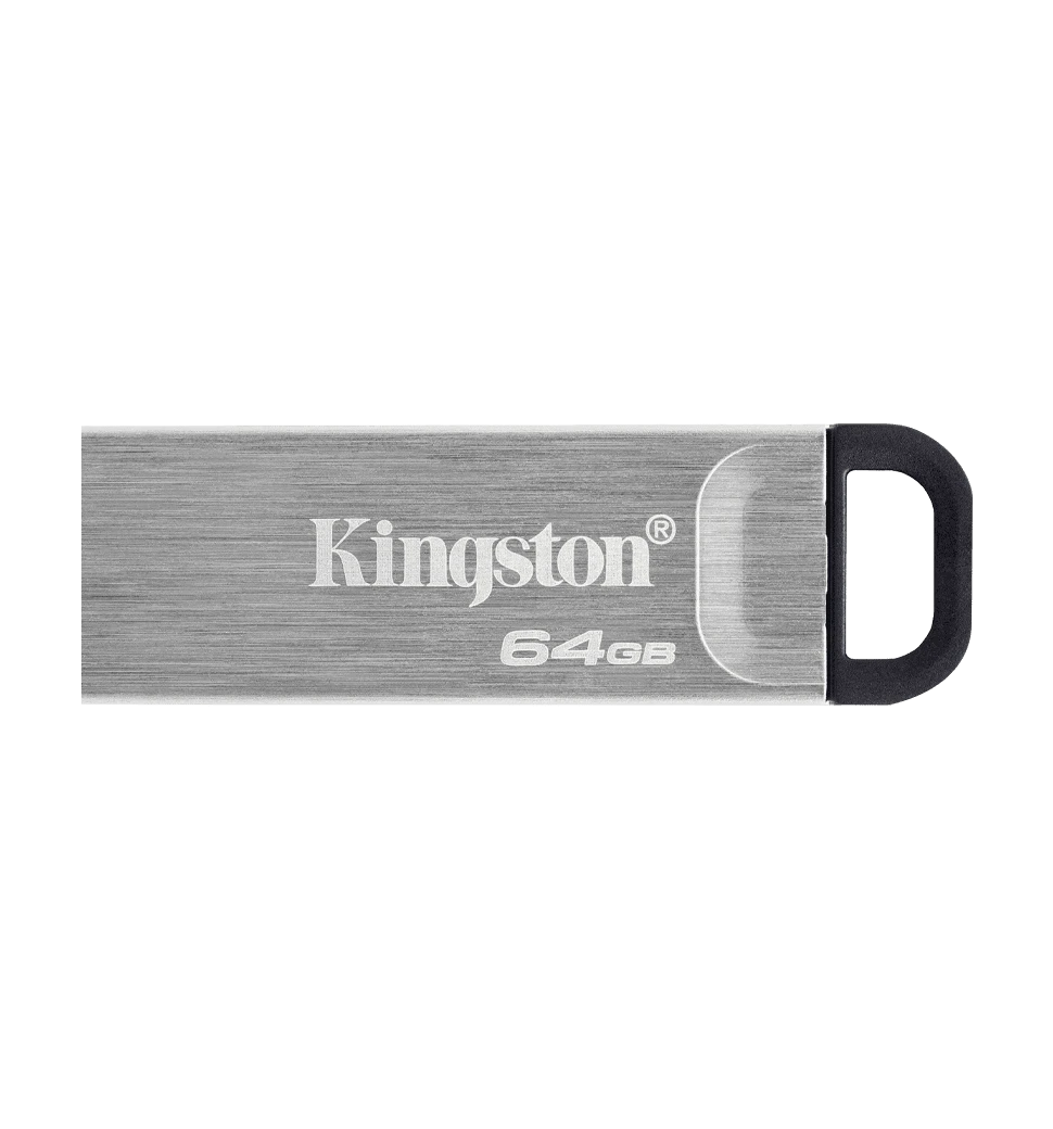 Флеш-накопичувач USB3.2 64GB Kingston DataTraveler Kyson Silver/Black (DTKN/64GB) головне