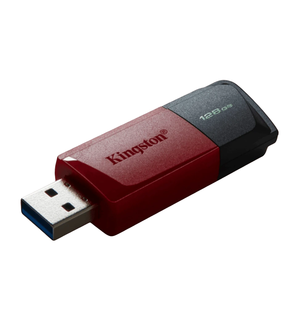 Флеш пам'ять 128GB USB3.2 Gen1 DataTraveler Exodia M (Black + Red) DTXM/128GB боковий
