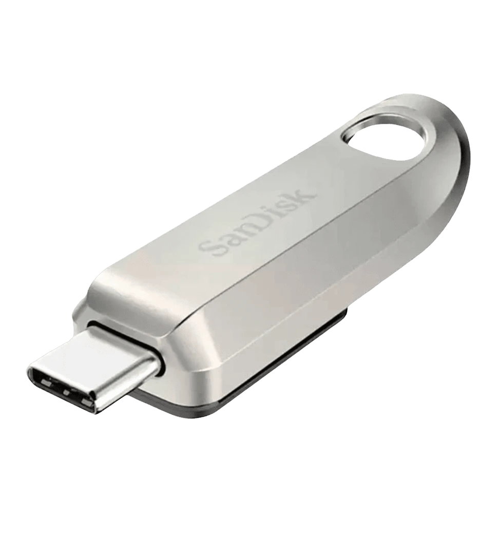Флеш-пам'ять USB SanDisk 256GB Ultra Luxe Type-C USB 3.2 (SDCZ75-256G-G46) вид у відкритому стані