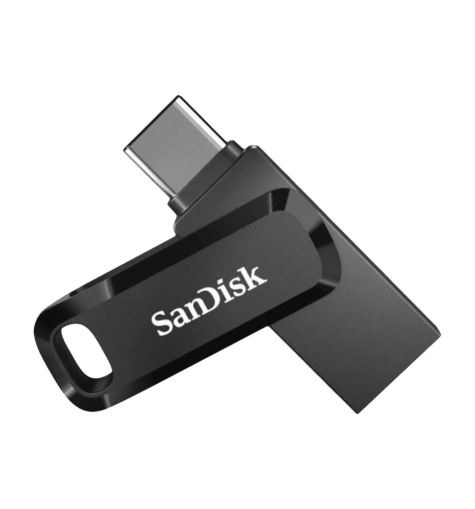 Флеш-пам'ять USB SanDisk Ultra Dual Drive Luxe 512GB USB 3.1 / USB Type-C Black (SDDDC3-512G-G46) демонстрація в розкладеному вигляді