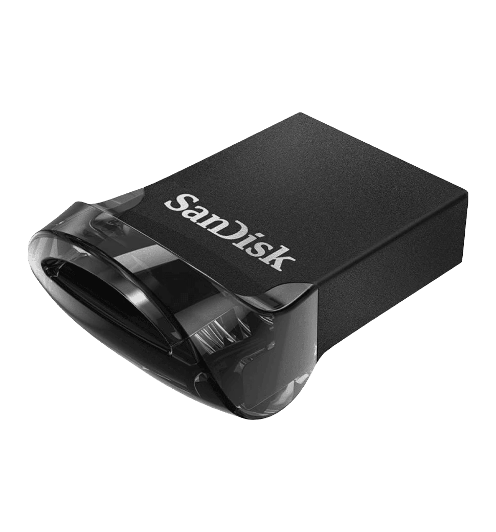 Флеш пам'ять USB SanDisk Ultra Fit 256GB USB 3.2 Gen1 Black (SDCZ430-256G-G46) задній вид