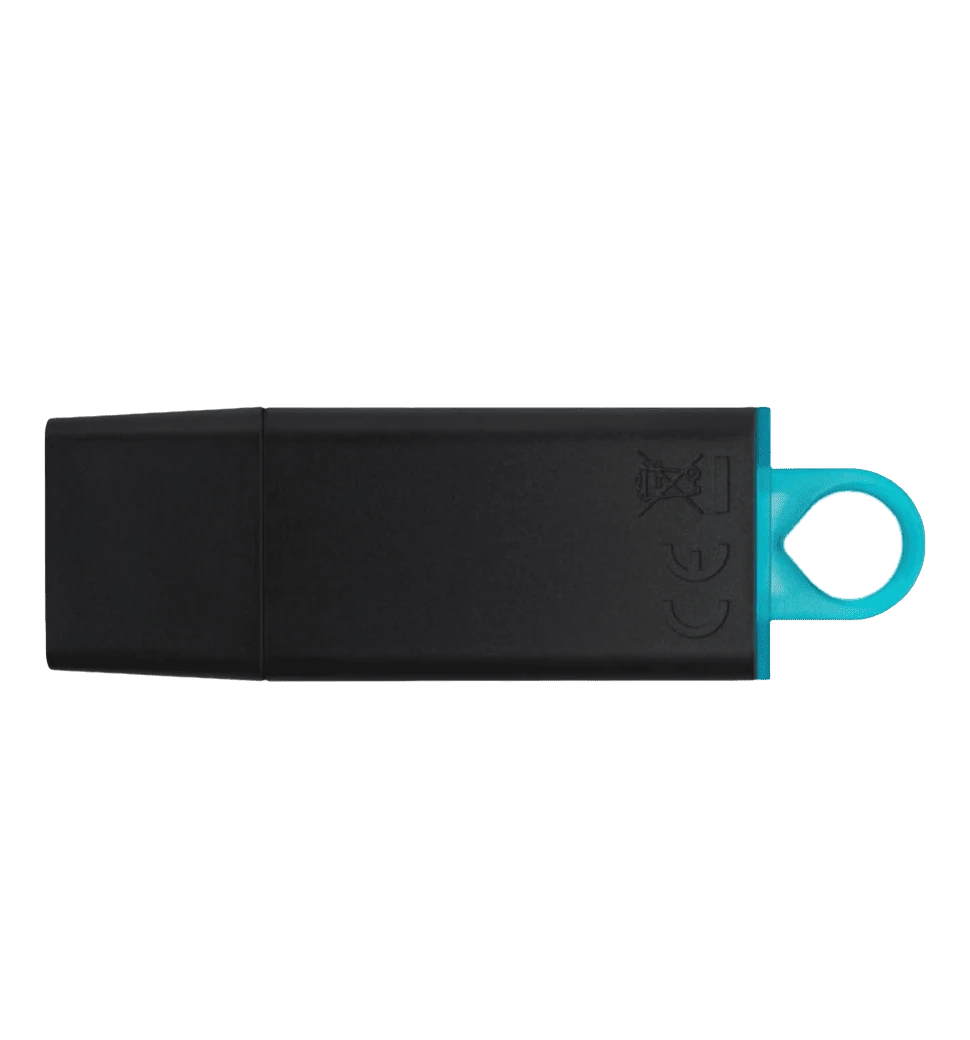 Флеш пам'ять USB3.2 Gen 1 DataTraveler Exodia (Bla ck+Blue) - 2 Pack DTX/64GB-2P боковий