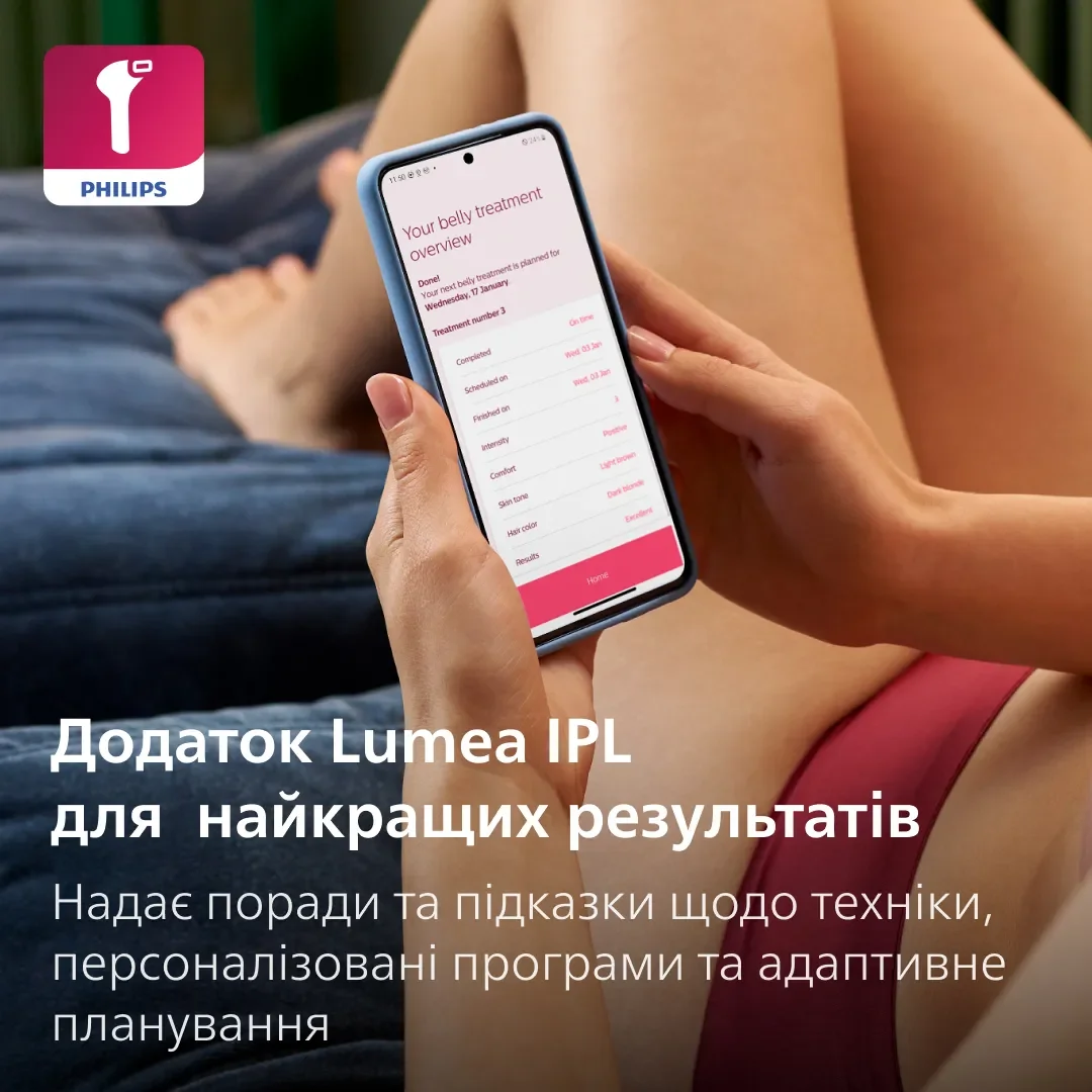 Фотоэпилятор PHILIPS Lumea серии 9900 BRI977/00 с технологией SenseIQ 6