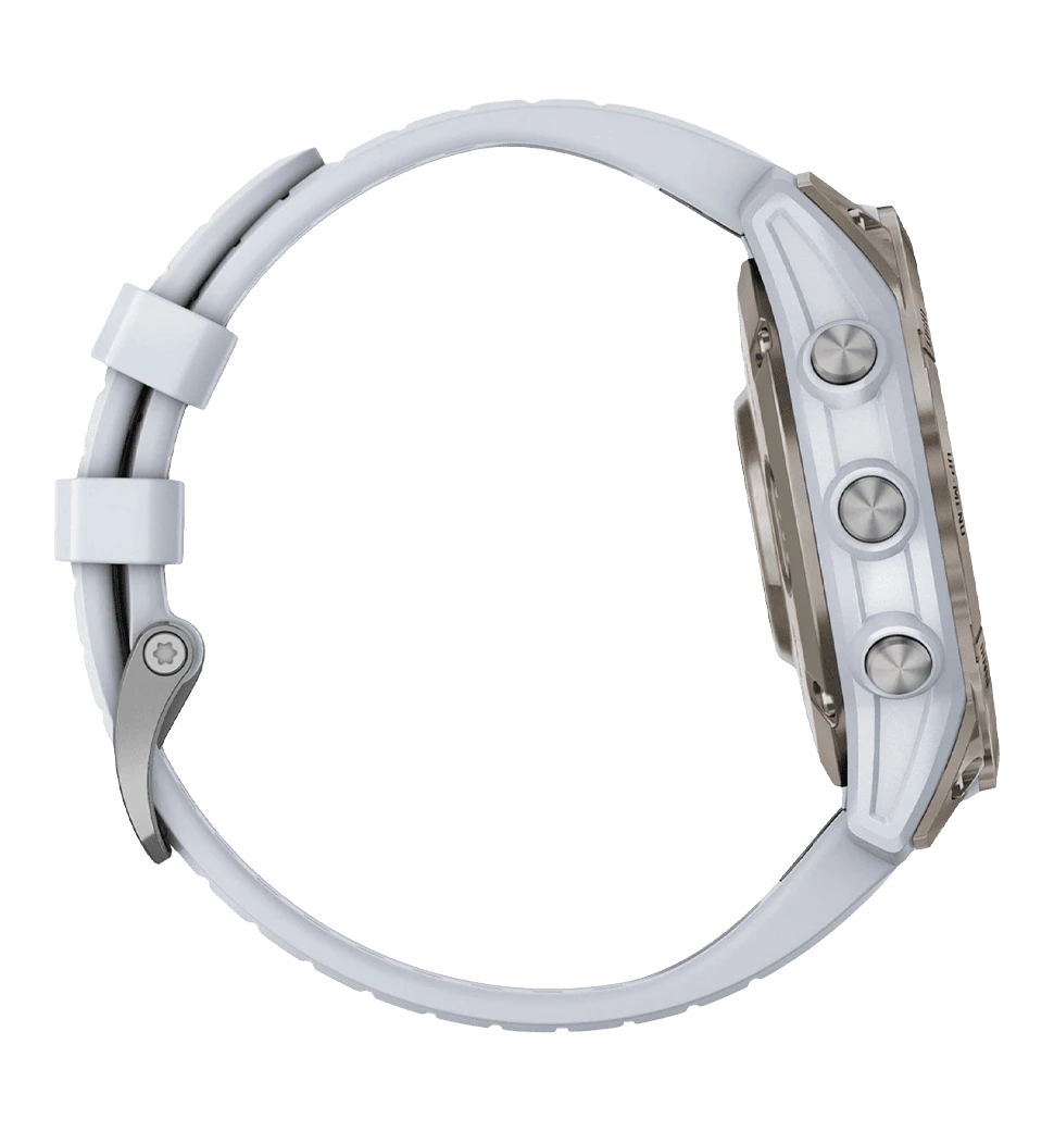 Garmin Venu 3S Soft Gold S. Steel Bezel w. French Gray Case and S. Band (010-02785-02/52) Б/В боковий вид