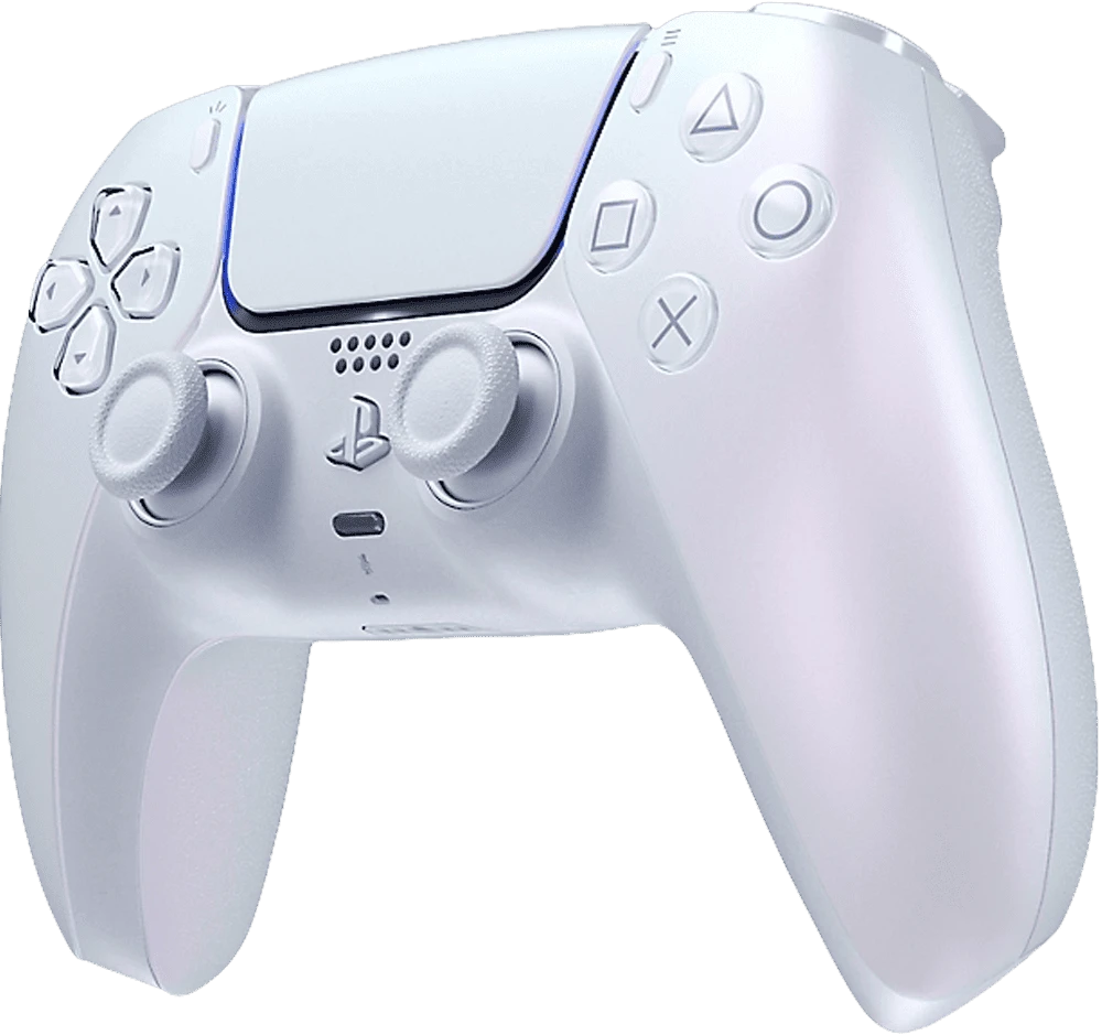 Геймпад DualSense Wireless Controller для Sony PS5 Chrome Pearl вид спереду