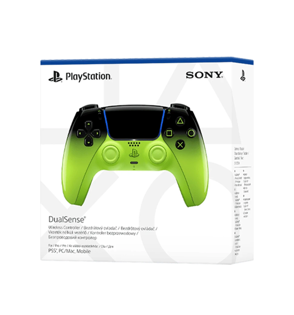 Геймпад DualSense Wireless Controller для Sony PS5 Remix Green боковий вид