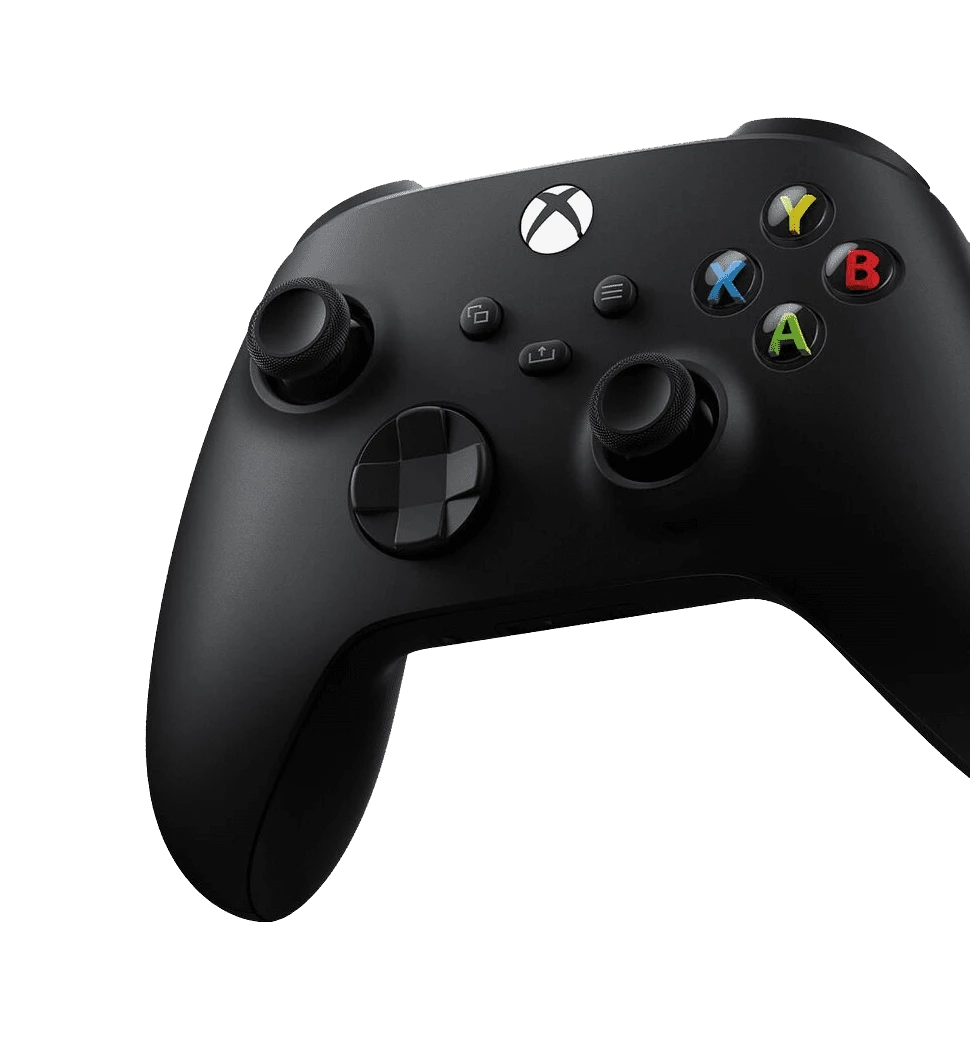 Геймпад Microsoft Xbox Series X | S Wireless Controller Carbon Black Б/В вид геймпаду під лівим кутом