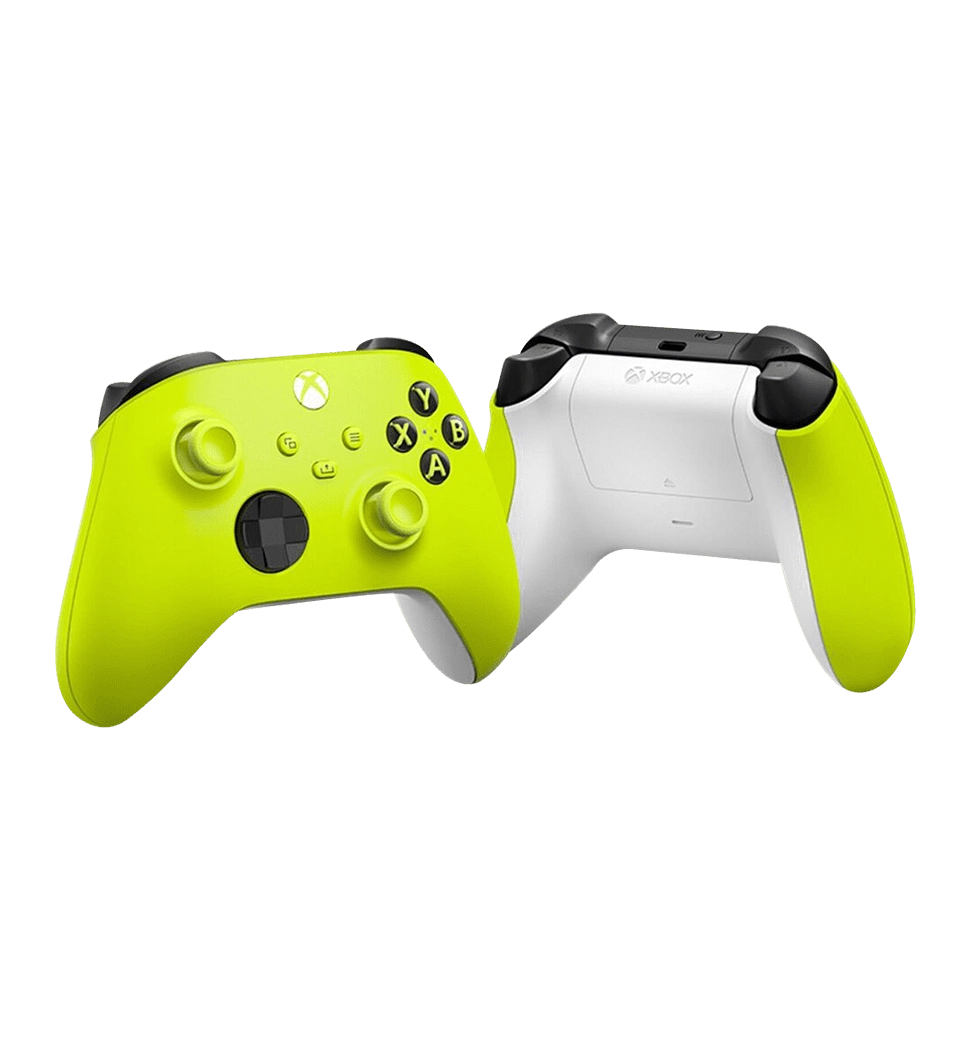 Геймпад Microsoft Xbox Series X | S Wireless Controller Electric Volt (QAU-00022) - фото геймпада ззаду та спереду