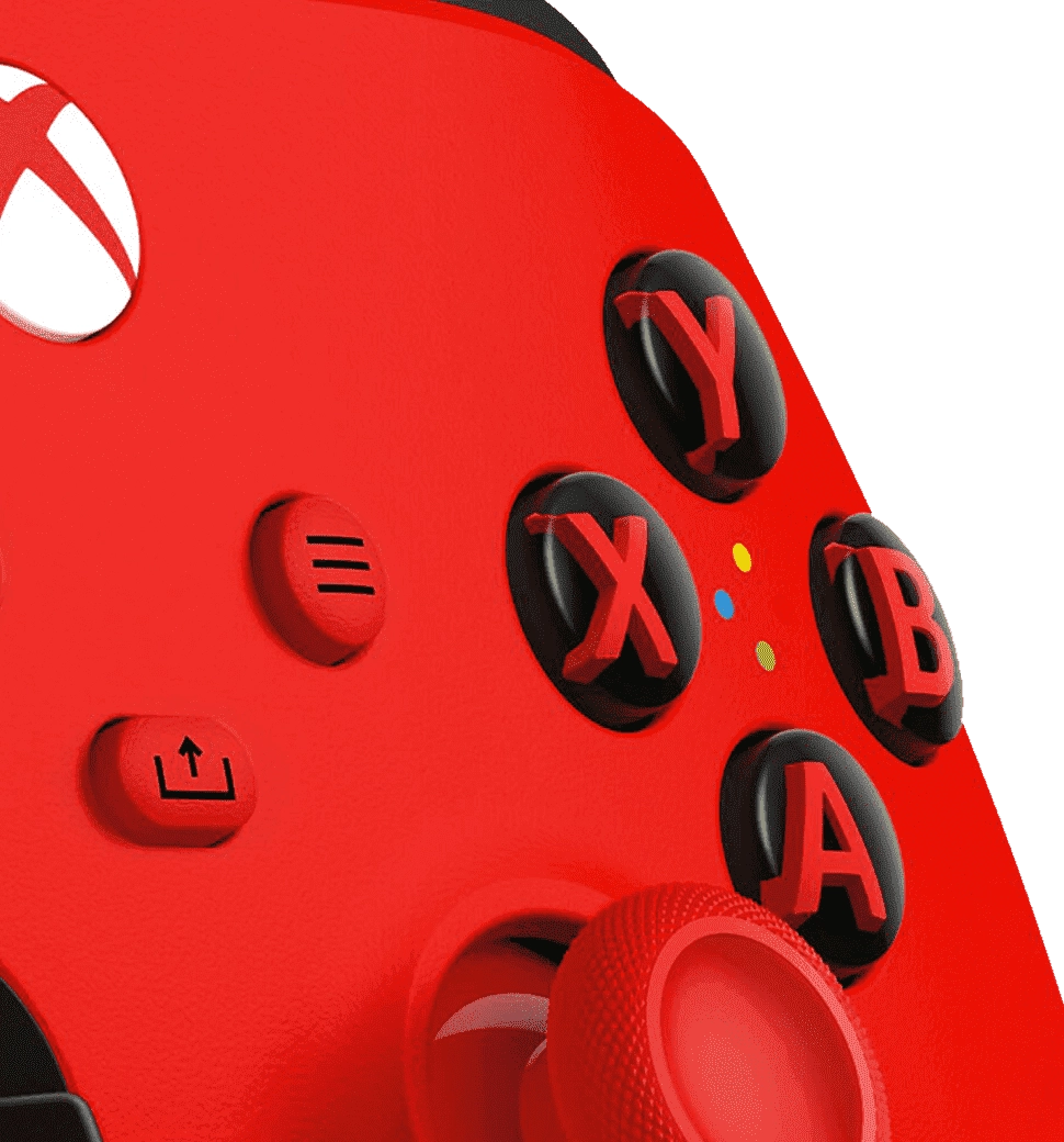Геймпад Microsoft Xbox Series X | S Wireless Controller Pulse Red (QAU-00012) - фото кнопок геймпада крупним планом
