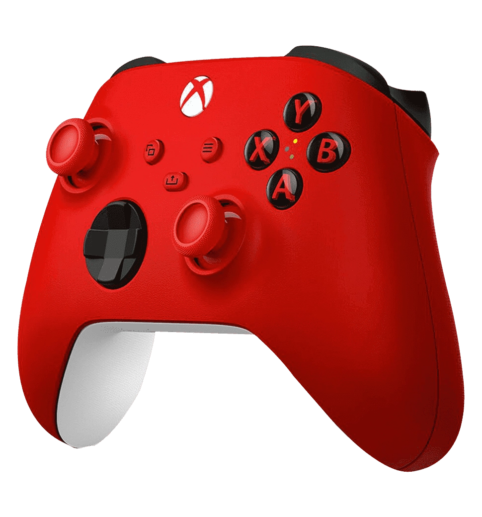 Геймпад Microsoft Xbox Series X | S Wireless Controller Pulse Red (QAU-00012) - фото геймпада під правим кутом