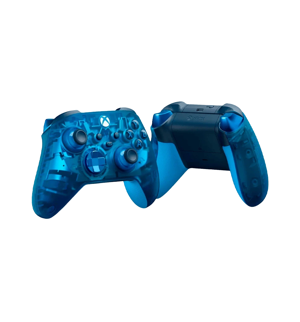 Геймпад Microsoft Xbox Series X/S Wireless Controller Sky Cipher Special Edition (QAU-00151) - фото спереду та ззаду