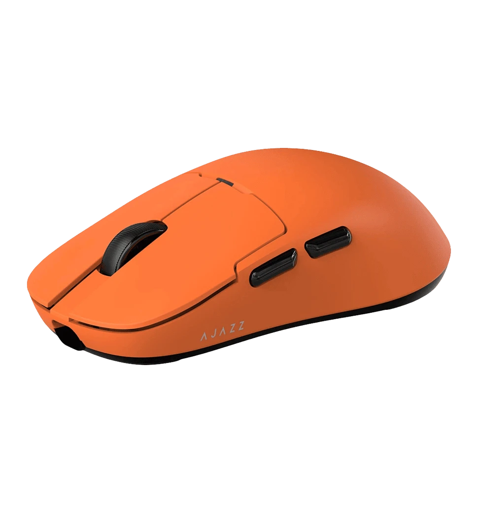 Ігрова бездротова миша Ajazz AJ159P MC Bluetooth USB Orange Charging Dock передній вид