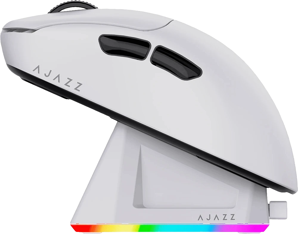 Ігрова бездротова миша Ajazz AJ179P MC Charging Dock Wireless (AJ179P-MC-W) вид на док станції