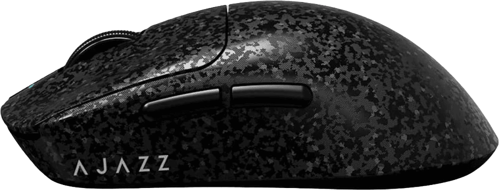 Ігрова бездротова миша Ajazz AJ199 Carbon fiber Wireless Black (AJ199-B) фото збоку