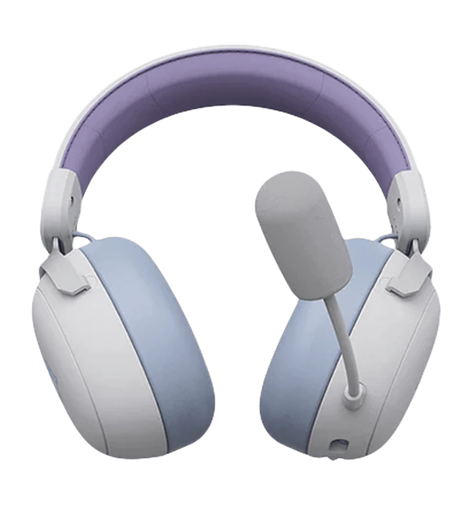 Ігрова гарнітура Ajazz AHM08 MAX 3-Mode White боковий вид