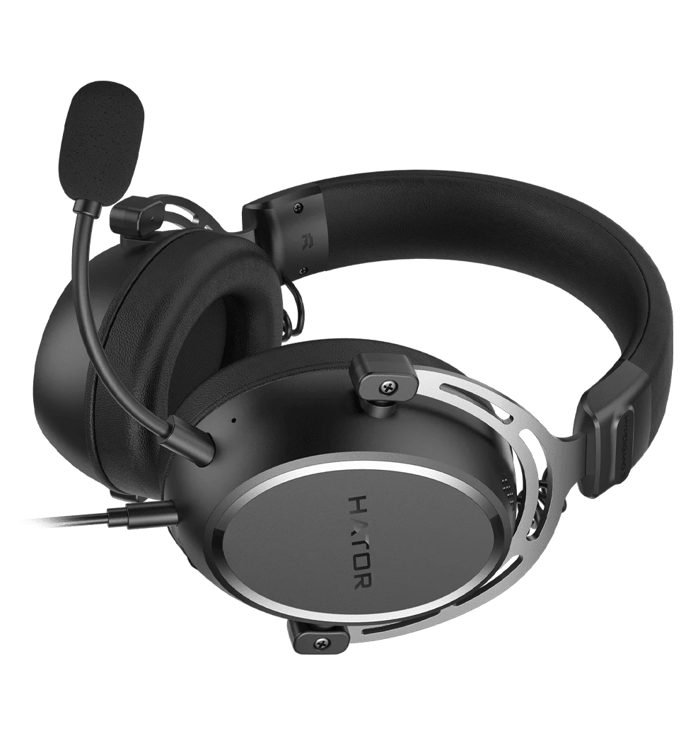 Ігрова гарнітура HATOR HYPERGANG 3 Hi-Res (ESH05) black вид горизонтально