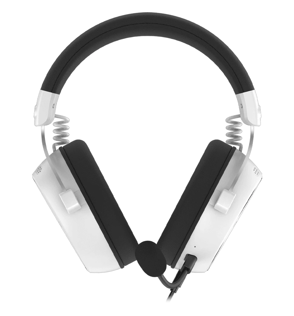 Ігрова гарнітура HATOR HYPERGANG 3 Hi-Res (ESH06) white повний вид навушників