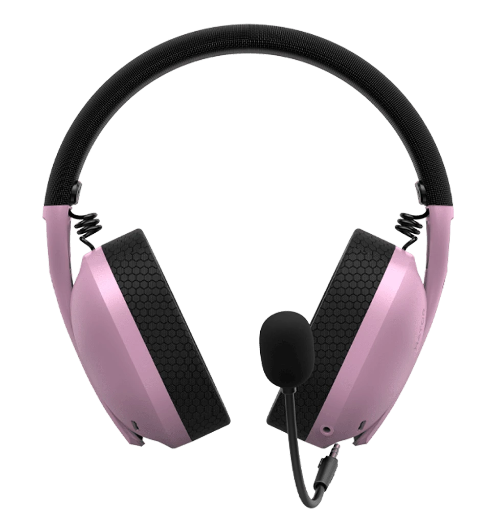 Ігрова гарнітура HATOR Hyperpunk 2 USB 7.1 (HTA-849) Black/Lilac передній вид