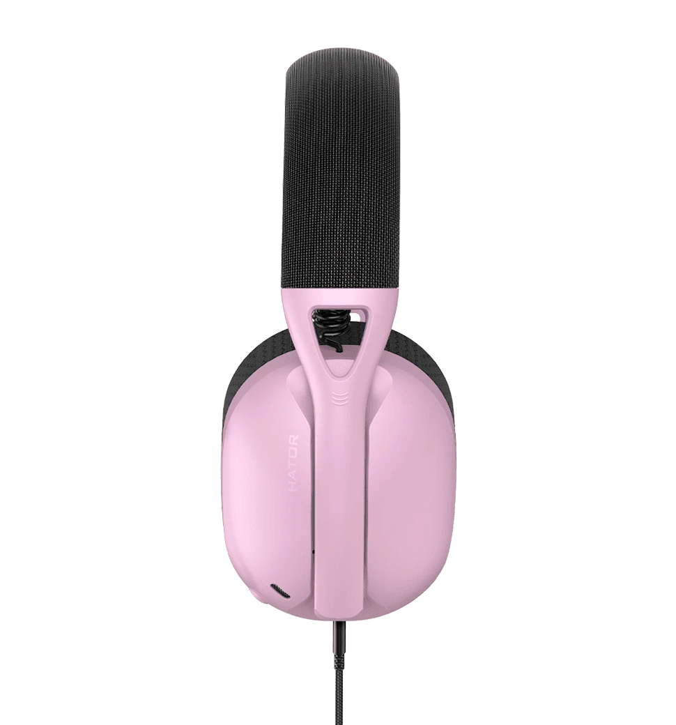 Ігрова гарнітура HATOR Hyperpunk 2 USB 7.1 (HTA-849) Black/Lilac вид амбушури