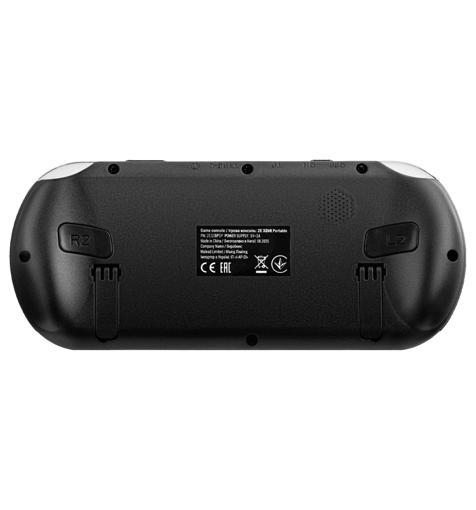Ігрова консоль 2Е 32bit Portable (2E32BPSP) вид ззаду