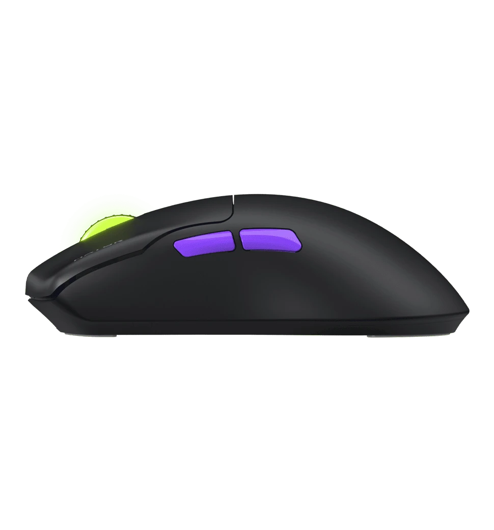 Ігрова миша HATOR Pulsar 3 Ultra 4K wireless (HTM680) black вид бічна грань