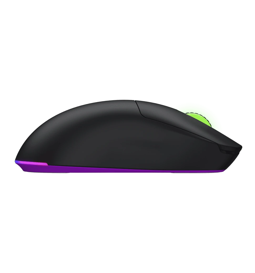 Ігрова миша HATOR Quasar 3 ULTRA 8K Wireless (HTM770) black вид бічна грань