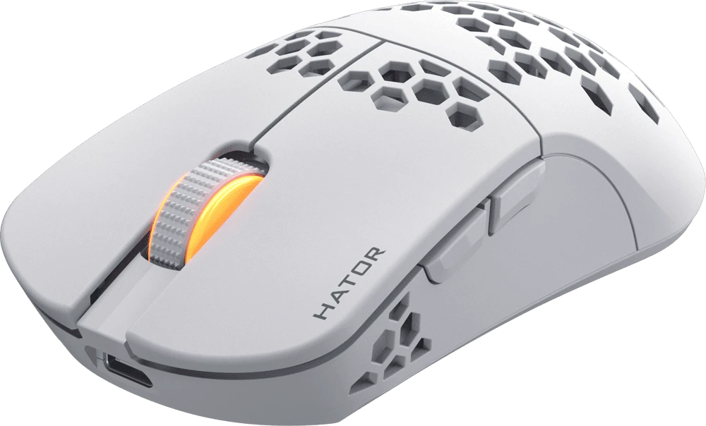 Ігрова миша HATOR Stellar PRO Wireless (HTM551) white передній