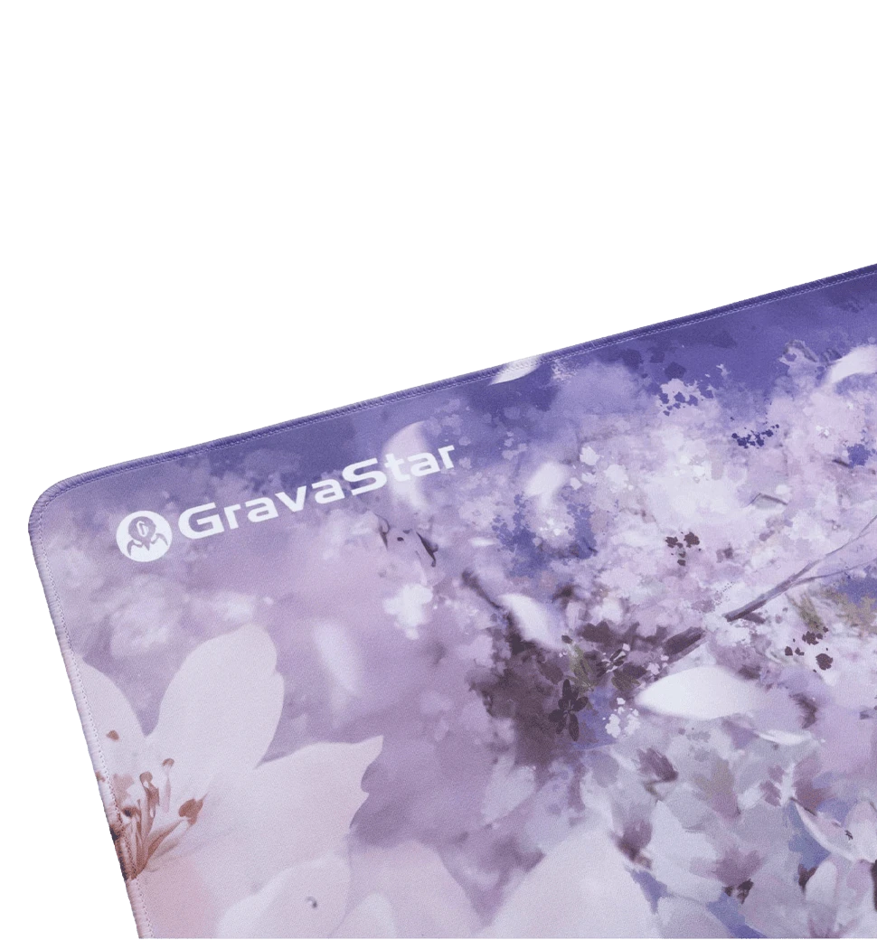 Ігрова поверхня GravaStar SAKURA XL (900х450х3мм рожевий вид спереду