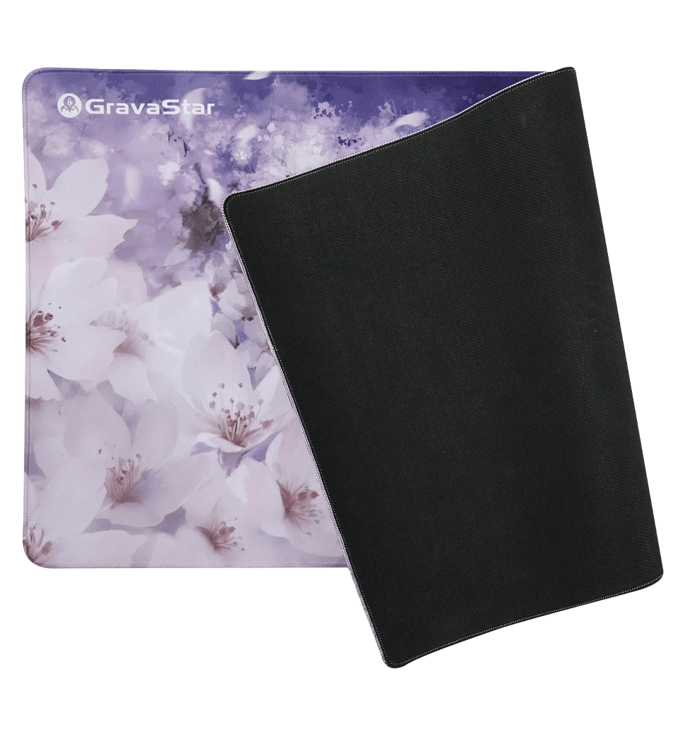 Ігрова поверхня GravaStar SAKURA XL (900х450х3мм рожевий вид ззаду