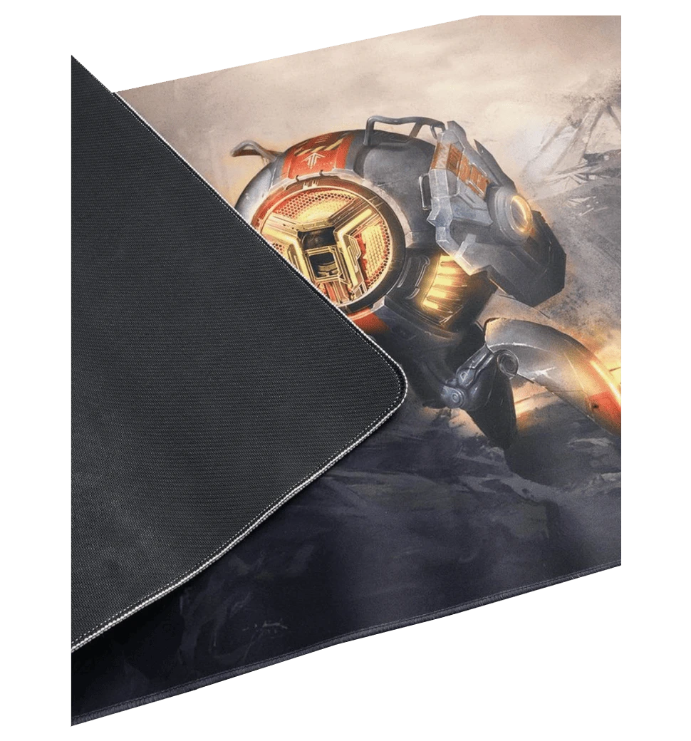 Ігрова поверхня GravaStar SHARK XL (900х450х3мм) чорний вид ззаді