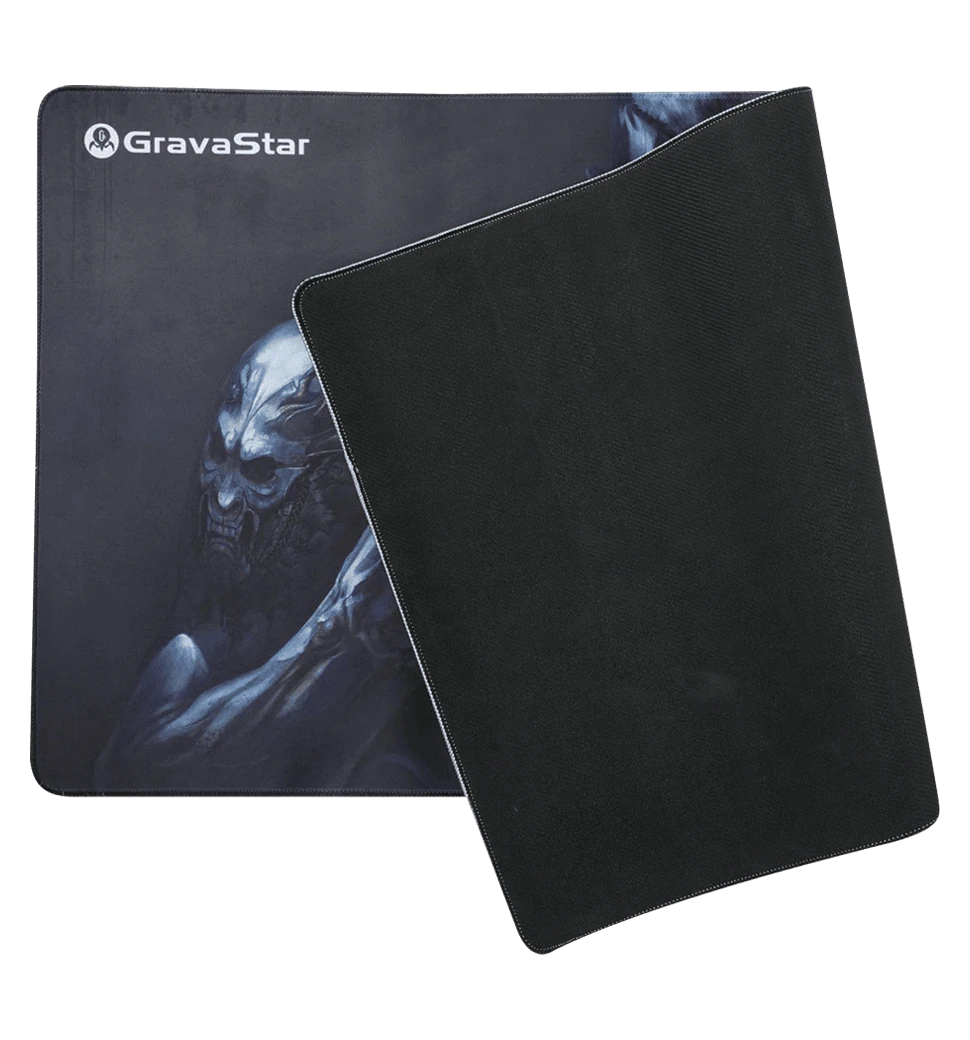 Ігрова поверхня GravaStar WARRIOR XL (900х450х3мм) чорний вид ззаду