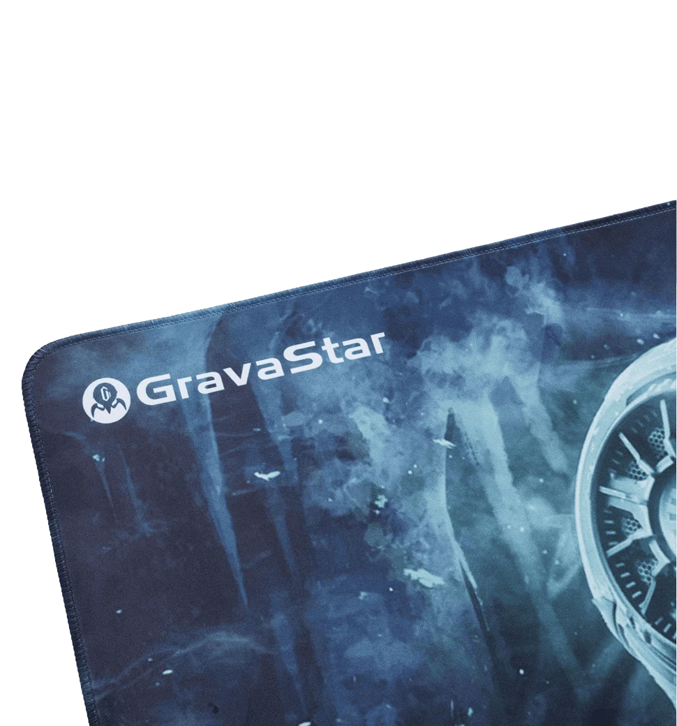 Ігрова поверхня GravaStar WINTER XL (900х450х3мм) білий фото спереду