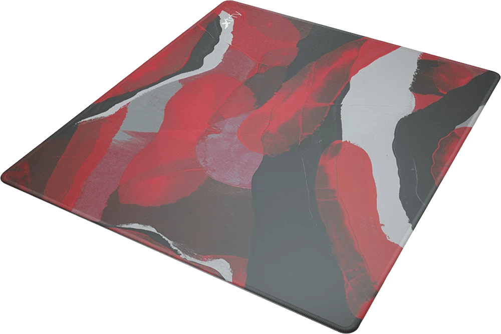 Ігрова поверхня Xtrfy GP4 Abstract Retro, L (460 x 400 x 4мм), червоний боковий