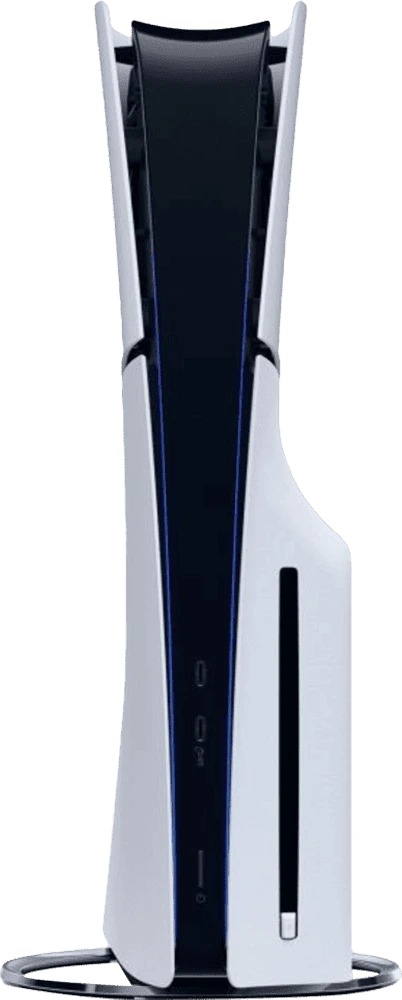 Ігрова приставка Sony PlayStation 5 Slim Digital Edition + DualSense Wireless Controller White UA боковий вид