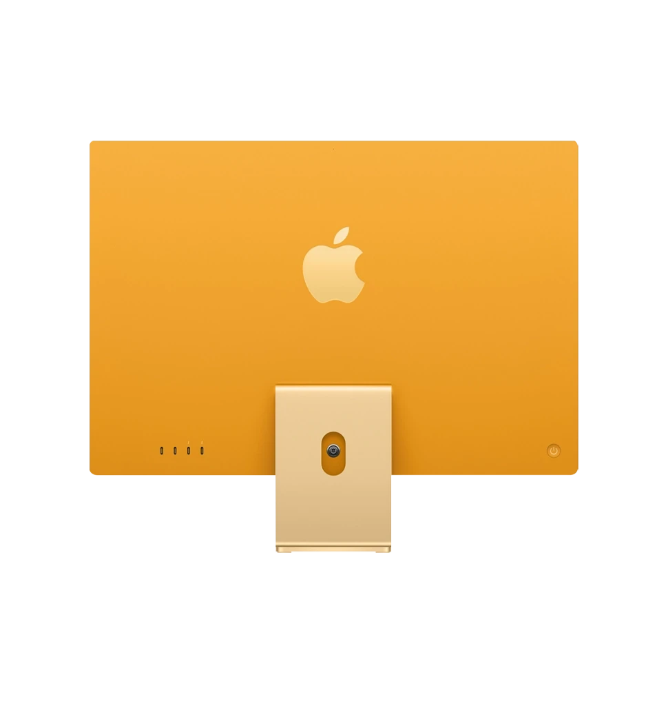 iMac 24" Retina 4,5K/M3/8GB/8CPU/10GPU/256GB SSD/Yellow 2023 (Z19F00015) — фото ззаду