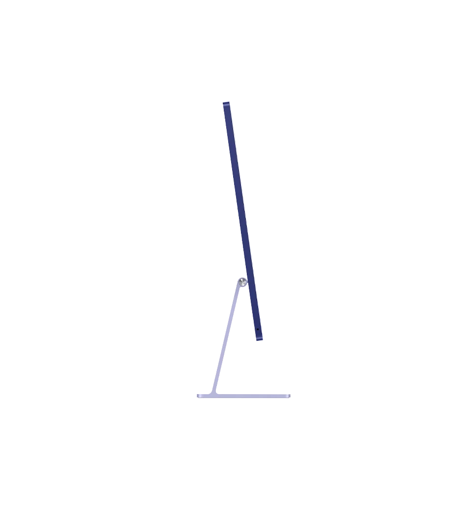 iMac 24" Retina 4,5K/M3/8GB/8CPU/10GPU/512GB SSD/Purple 2023 (Z19Q0000Z) — фото збоку