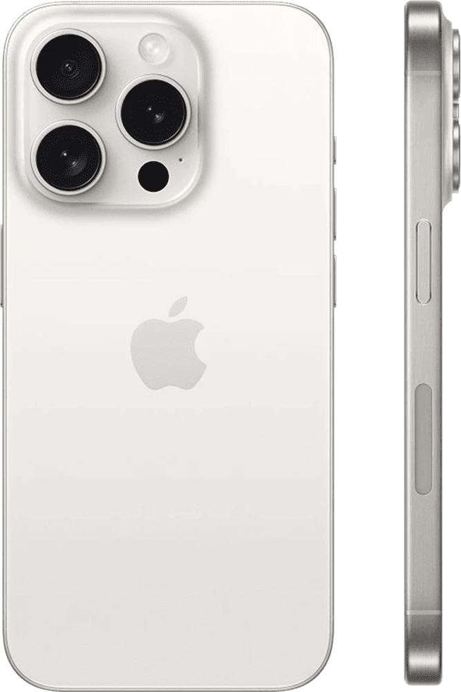 iPhone 15 Pro 256GB White Titanium e-Sim Б/В вид ззаду