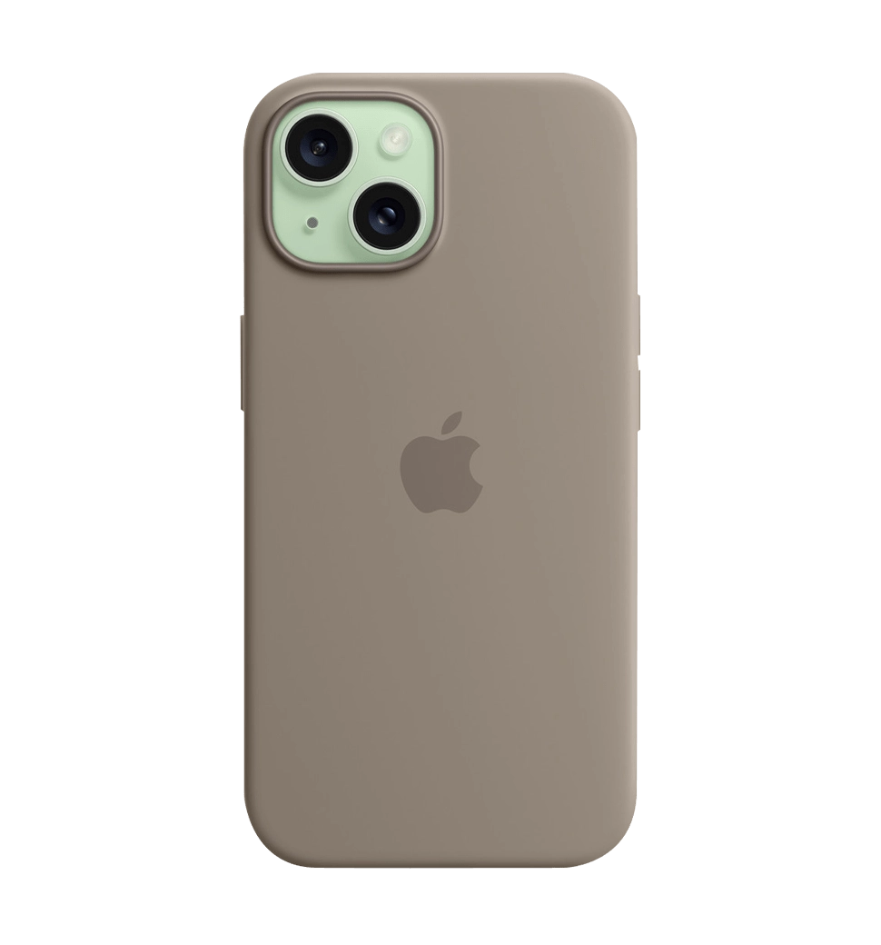 iPhone 15 Silicone Case with MagSafe Clay (MT0Q3ZM/A) фото кольору 4