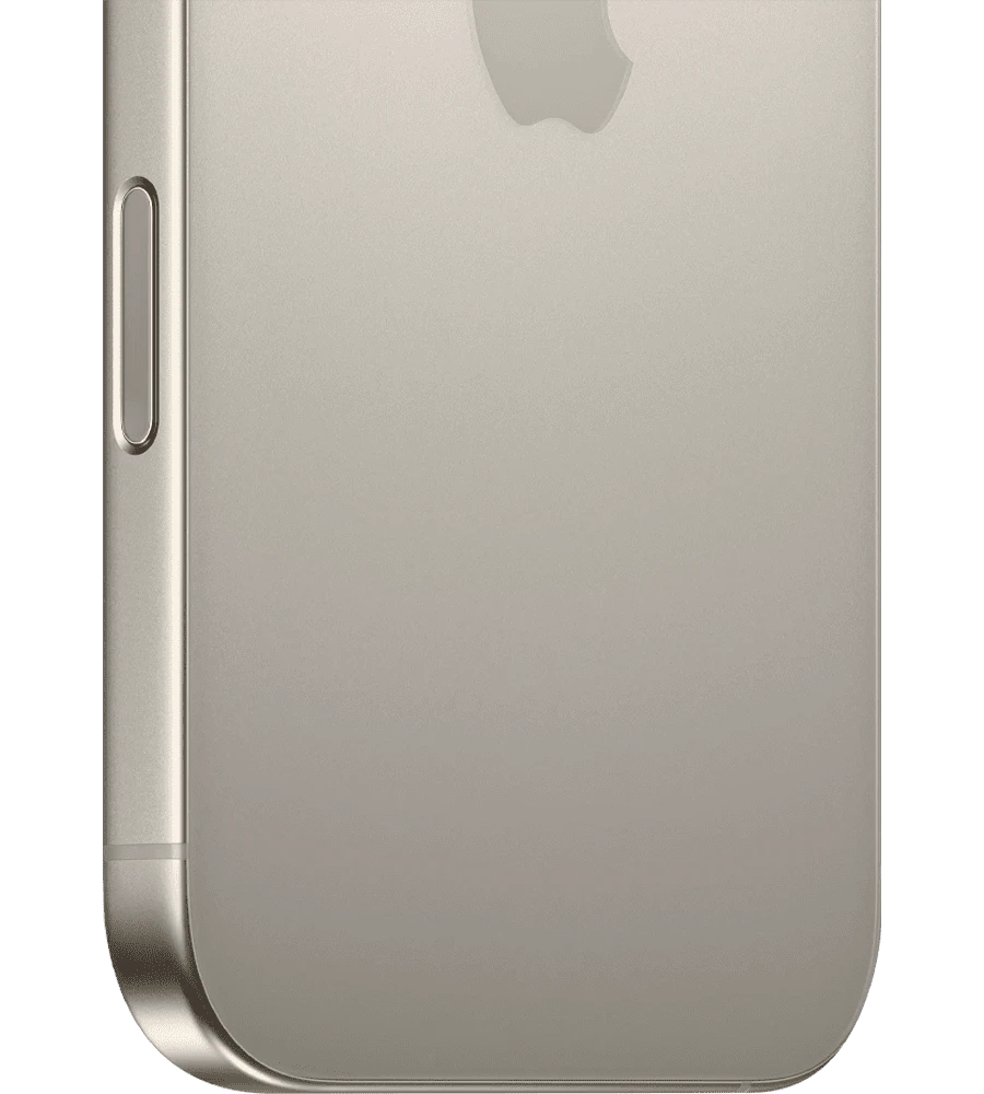 iPhone 16 Pro Max 256GB Natural Titanium e-sim Б/В нижній вид зблизька